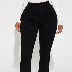 Harper High Rise Stretch Bootcut Jeans Black